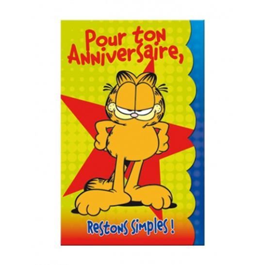 Carte anniversaire garfield  Achat / Vente Carte anniversaire garfield