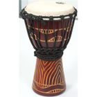 PERCUSSIONS Tanga Djembé Slammer Rouge 12" Sculpté