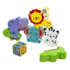 FISHER PRICE Ma Premi?re Tour D'Animaux en bois