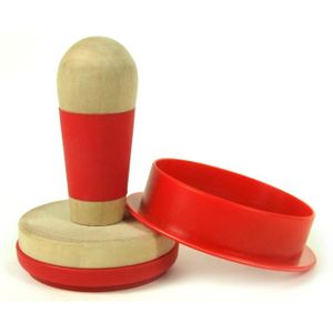 YOKO DESIGN Tampon ? biscuits joyeux anniversaire avec emporte-pi?ce bois et rouge