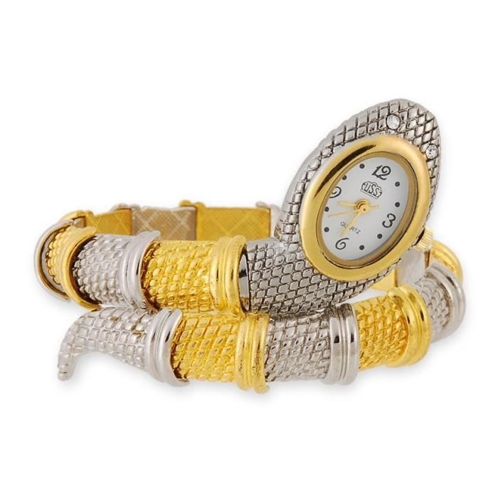 montre bracelet forme serpent