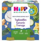 PLATS PREPARES SALES HIPP Pots Tagliatelles Épinards Fromage - 12 mois