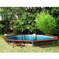 KIT PISCINE  Piscine Bois/AluWaterclip 400 x 129 Premium