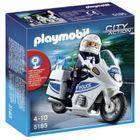 FIGURINE Playmobil - 5185 - Motard De Police