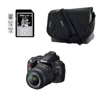 APPAREIL PHOTO NUMERIQUE Reflex NIKON D3000 + 18-55mm VR + SD 8GO + sac