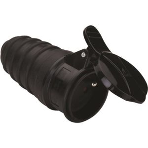 VOLTMAN Fiche femelle 2P+T - Eclipse - Caoutchouc