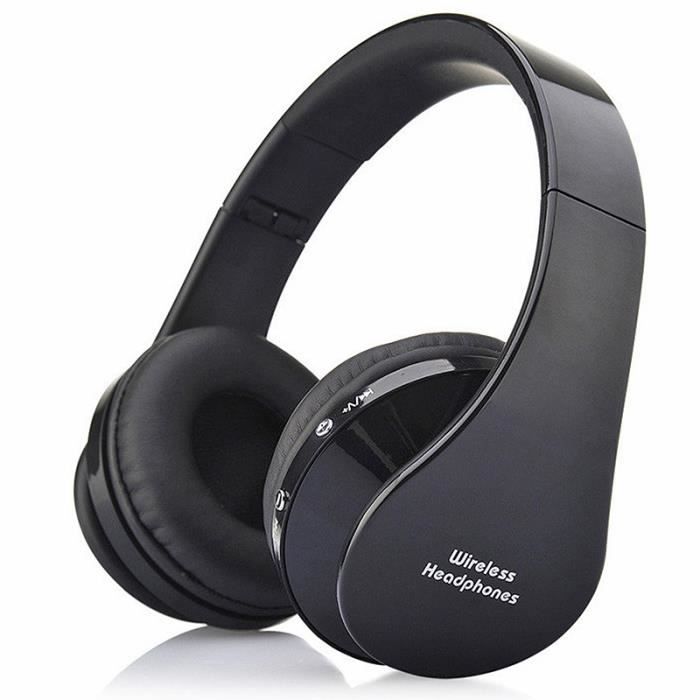 Casque Arceau Pliable Sans fil Bluetooth + Prise 3,5mm Minijack Audio