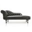 BZ - CLIC-CLAC - SOFA  Méridienne Barocco capitonnée café