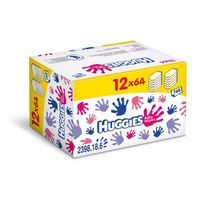 COUCHE - LANGE  HUGGIES Lingettes Mains et visage 12x64