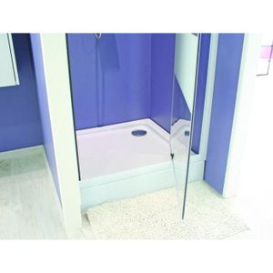 AQUA+ Receveur acrylique Lary L90xP90xH13,7 cm