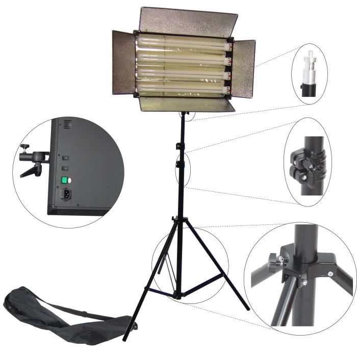 DynaSun Kit FL455 Kit d'éclairage Studio Photo Professionnel Lampe