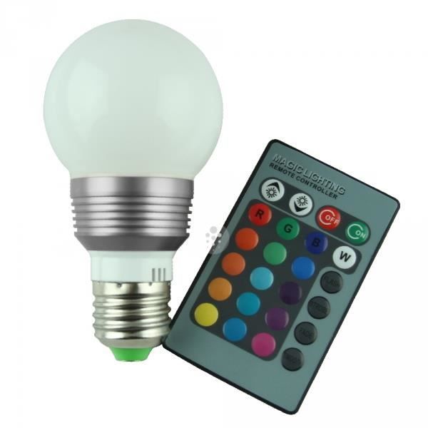 LED multicolore E27 avec télécommande Achat / Vente Ampoule LED