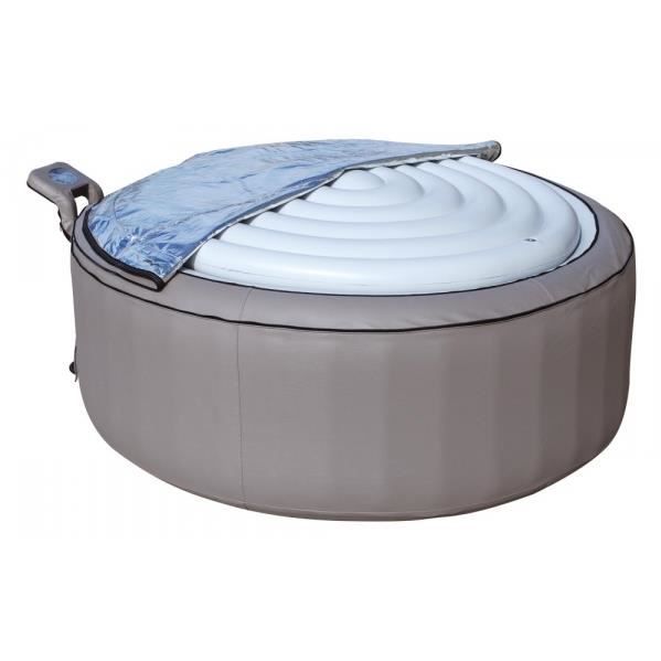 Couvercle Gonflable Pour Spa Rond 138 Cm – Protection Thermique étanche Contre Pluie Et Neige – Avec Poignées Et Patches De Réparation