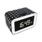 RADIO REVEIL RADIO REVEIL DOUBLE ALARME NOIR  ET BLANC