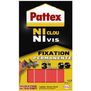 PATTEX Ni clou ni vis Adhésif double face x12