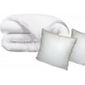  Lot Couette 220x240 + 2 oreillers MICROFIBRE 450gr