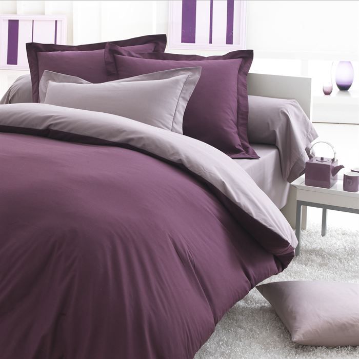 Housse de couette aubergine et gris – Resine de protection pour peinture