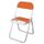 Chaise Pantone pliante Orange 165 Seletti