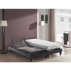 ENSEMBLE SOMMIER-MATELAS Ensemble relax 2x70x190 Mousse mémoire "Multiflex"