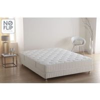 SOMMIER ET MATELAS  Ensemble 140x190 NO FLIP Ressorts + contact visco