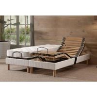 ENSEMBLE SOMMIER-MATELAS Ensemble relax 2x70x190cm 100% Latex "Combilatex"