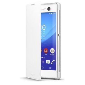Sony SCR48 Etui folio pour Sony Xperia M5 Blanc