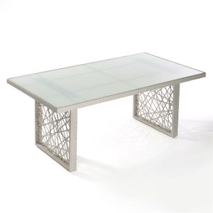 TABLE DE JARDIN VENDUE SEULE BORACAY Table rectangulaire résine/alu 160 cm TABLE DE JARDIN VENDUE SEULE BORACAY Table rectangulaire résine/alu 160 cm