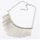 2016 Femme Collier de métal à frange argent mode