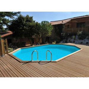 SUNBAY Piscine bois Koba 6.47x4.48x1.33m