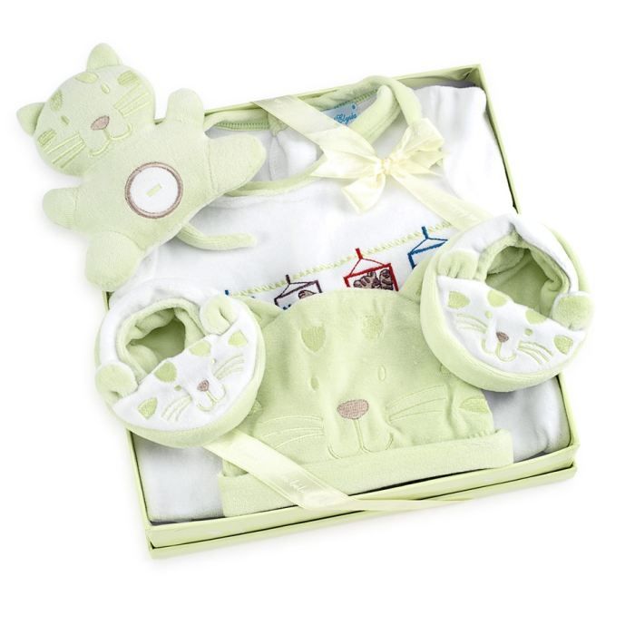 Coffret cadeau naissance Chat 12 mois vert - Achat / Vente ...