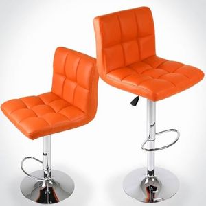 tabouret de bar orange