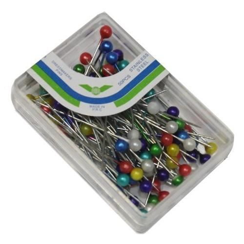 Petite Boîte De 60 épingles à Tête Ronde En 6 Couleurs - Accessoires