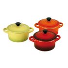 COCOTTE - DIABLE - TERRINE LOT 6 MINI COCOTTES CERAMIQUE