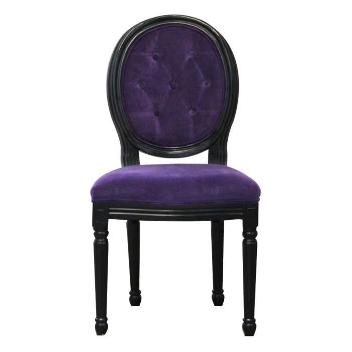 chaise baroque capitonnee