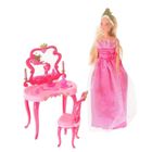 POUPÉE - POUPON Steffi Love - Princesse avec coiffeuse et chaise