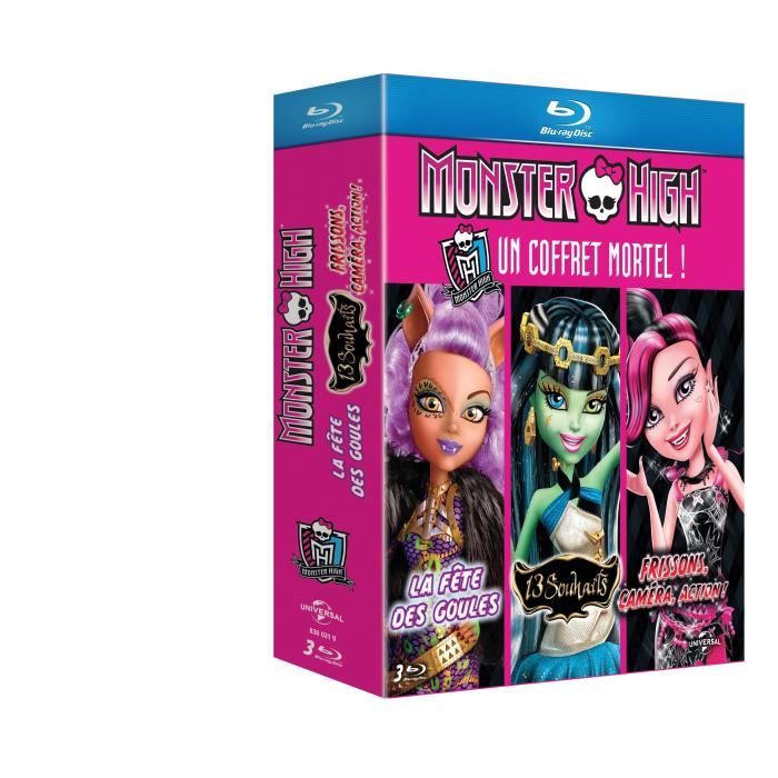 COFFRET BLURAY BRD MONSTER HIGH en dvd film pas cher Cdiscount