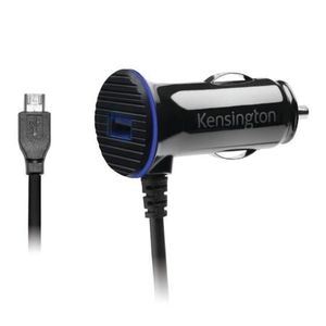 Kensington Chargeur allume cigare USB 2 ports pour Galaxy S4 noir
