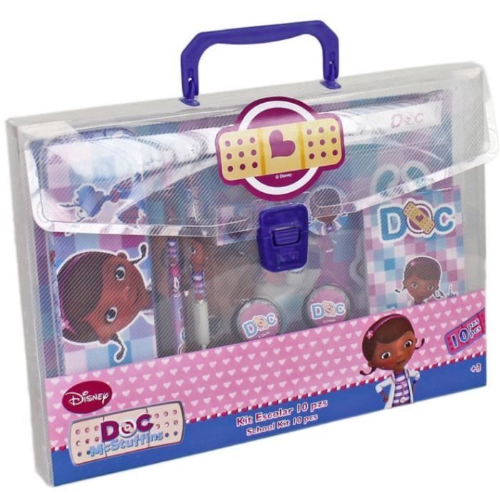 DOCTEUR LA PELUCHE Malette fournitures scolai Achat f auc