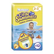 COUCHE - LANGE  HUGGIES Little Swimmers T2-3 X12