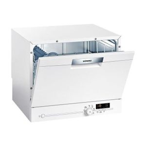 SIEMENS SK26E221EU Lave vaisselle compact pose libre - 6 couverts - 48 dB - A+ - Larg 55,1 cm - Moteur indution