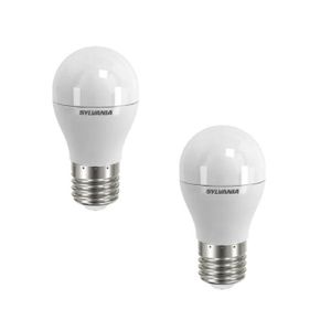 SYLVANIA Lot de 2 ampoules LED Toledo Ball FR E27 6 W équivalent ? 40 W