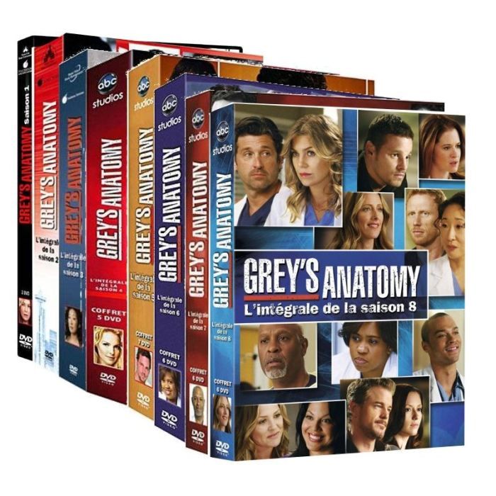 DVD Grey's Anatomy, saison 1 à 8 en dvd série pas cher ...