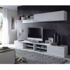  KIKUA Module haut pour séjour blanc brillant