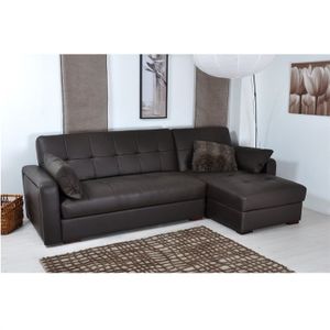 CANAPE - SOFA - BANQUETTE Canapé cuir Buffle "SIFA" convertible d'angle droi