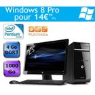 UNITE CENTRALE + ECRAN HP Pavilion p6-2155efm Desktop PC + écran 23"