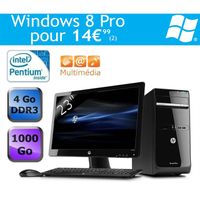 UNITE CENTRALE + ECRAN HP Pavilion p6-2155efm Desktop PC + écran 23"