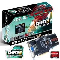 CARTE GRAPHIQUE Asus AMD Radeon HD6770 1Go GDDR5 CU+DIRT3+Sonic
