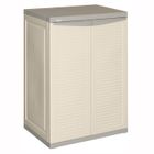  ALLIBERT Armoire basse de rangement ivoire