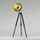 AUSTIN Lampadaire trépied photographe 78,5x165 cm