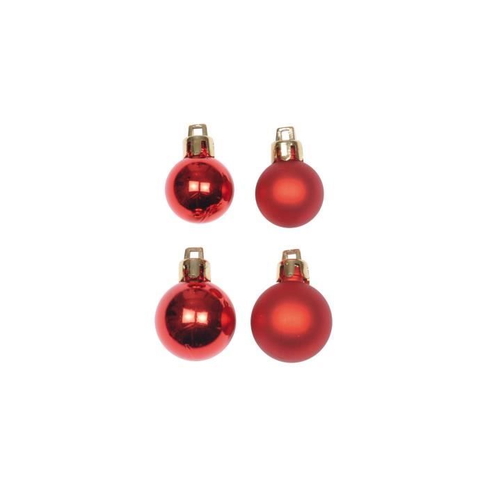 CODICO Set de 16 petites boules de noël 6xØ3-10xØ2,5 cm CODICO Set de 16 petites boules de noël 6xØ3-10xØ2,5 cm